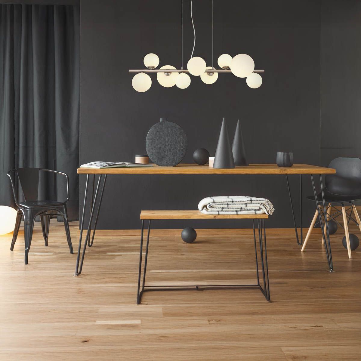 Lampadari & plafoniere: Nickel Pendelleuchte, 87 cm x 35 cm – Nuovo (secondo la descrizione) da Kreuzlingen venduto da Smart-Light 1