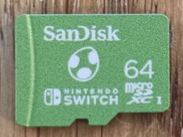 SanDisk MicroSD 64GB - TOP - Original Nintendo Switch / NSW