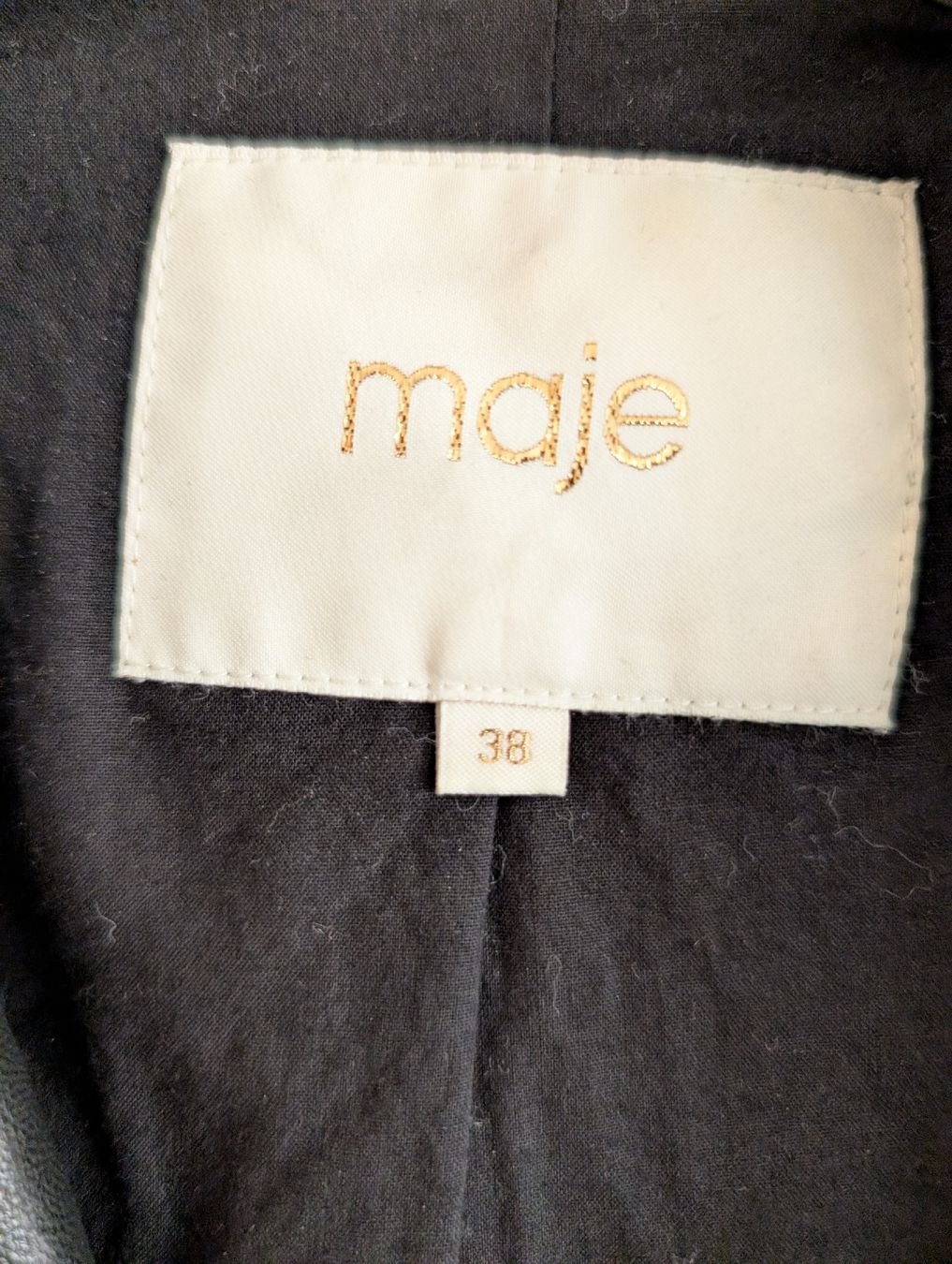 Maje Giacche: Schwarze Lederjacke von Maje, Grösse 36 – Usato da Lausanne venduto da oneroi 3