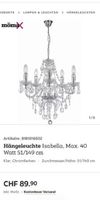 Hängeleuchte Isabella Max. 40 Watt 51/149 cm