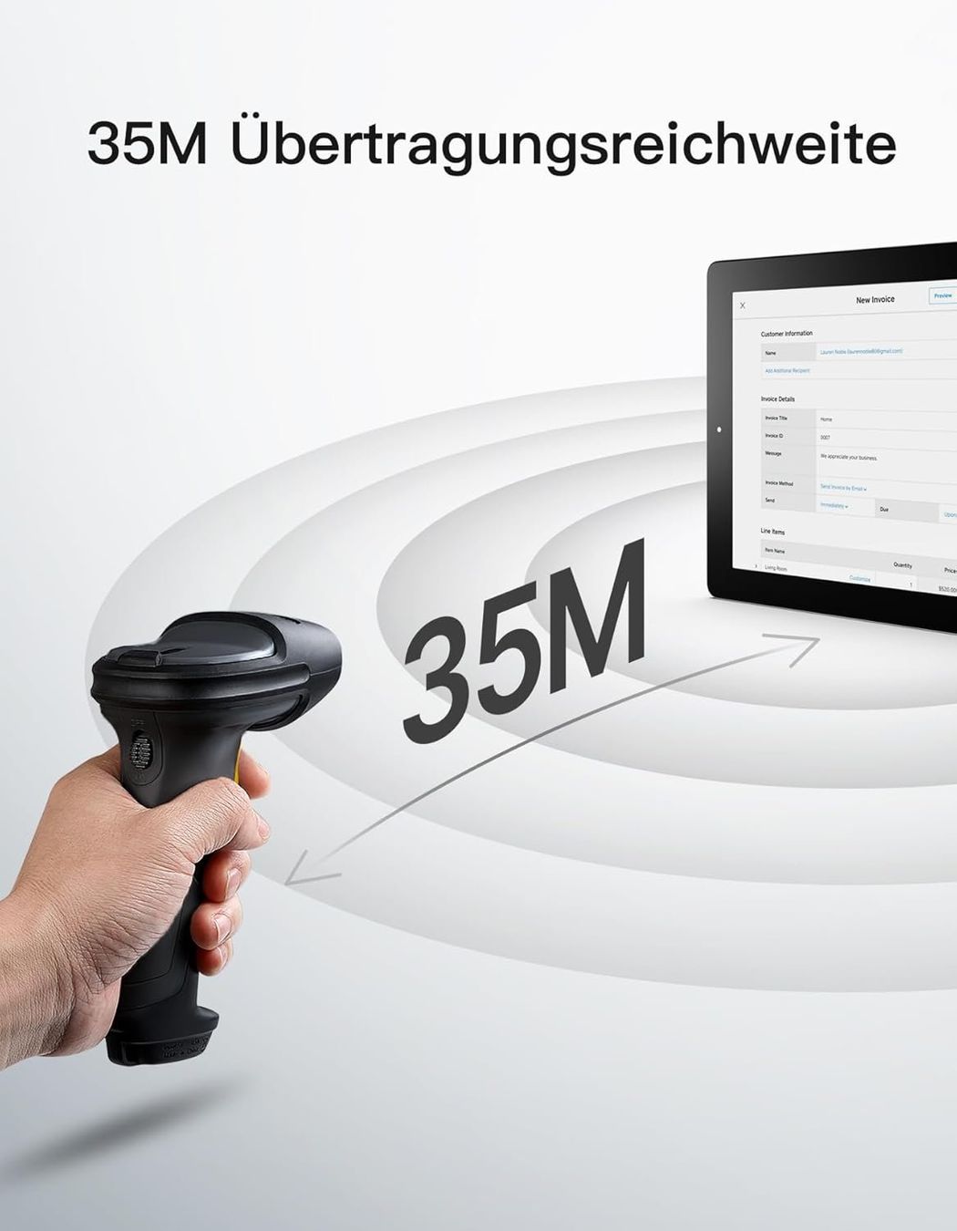 Scanneurs: Inateck 2D Barcode Scanner Bluetooth Wireless BCST-72 – Neuf avec emballage d'origine à Suhr par SchnapperCH 8