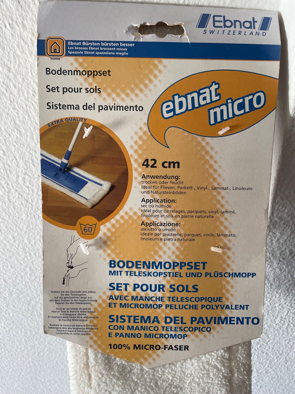 Autres appareils de nettoyage: Bodenmoppset Micro – Neuf avec emballage d'origine à Birmensdorf ZH par magri01 2