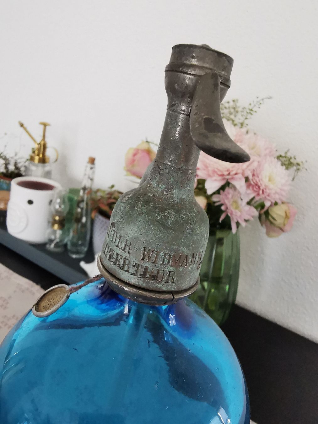Flaschen: Vintage Siphonflasche Gebr. Widmann Winterthur, Blau – Gebraucht aus Wetzikon ZH von Tothart 2