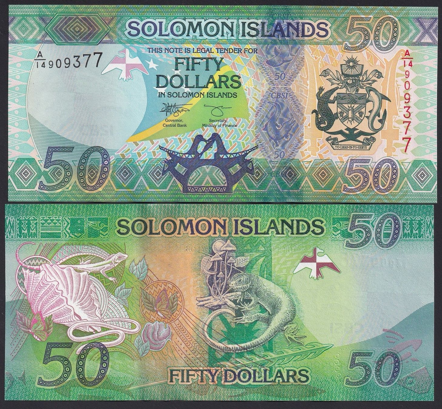 Banconote: Solomon Islands 50 Dollars UNC 2023 – Nuovo (secondo la descrizione) da Naters venduto da Radman