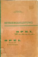 Betriebsanleitung - Opel Rekord