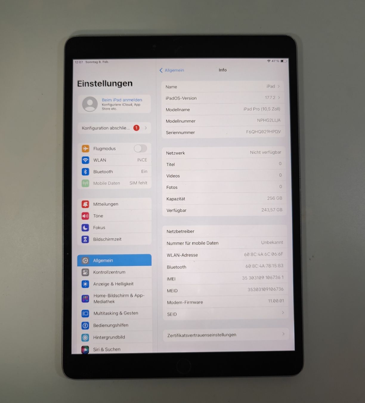 Apple Tablet PC: Apple iPad Pro 10.5 – Usato da Ehrendingen venduto da Rocky985 1