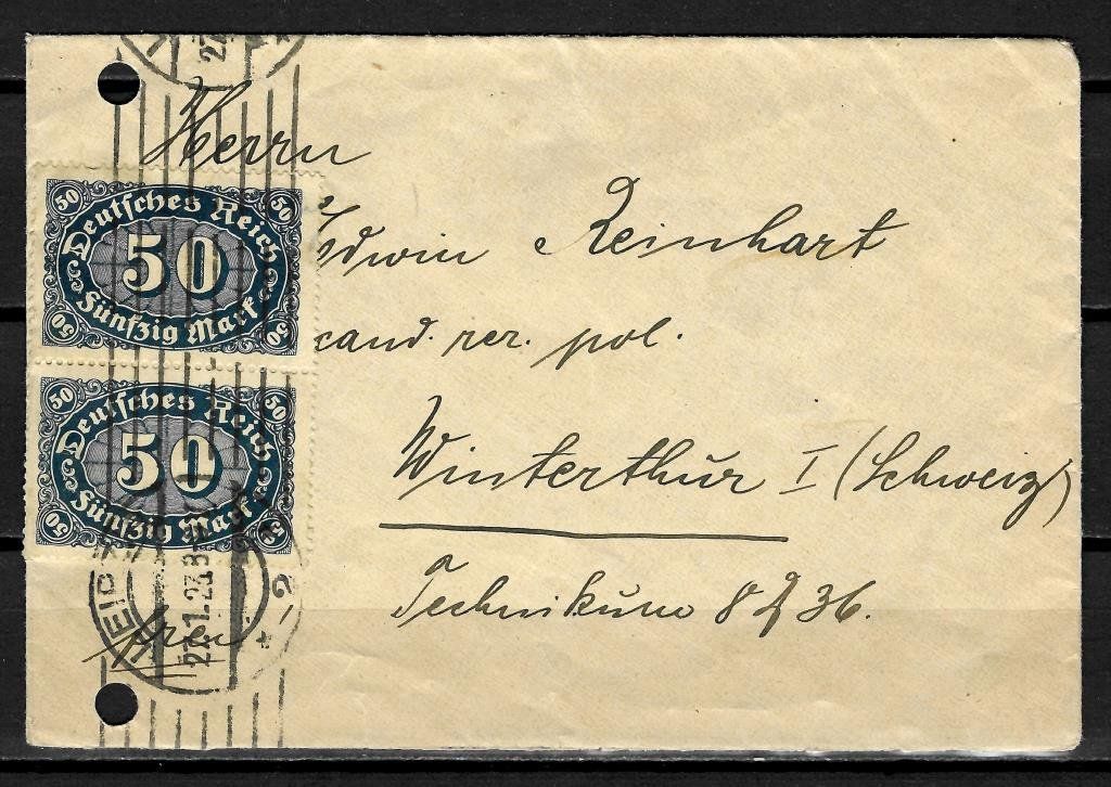Tutti i francobolli: 1923 Ganzsache Leipzig nach Winterthur – Usato da Sorengo venduto da eme_wk9w