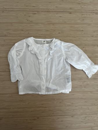 Chemise blanche H&M fille taille 68 bon état