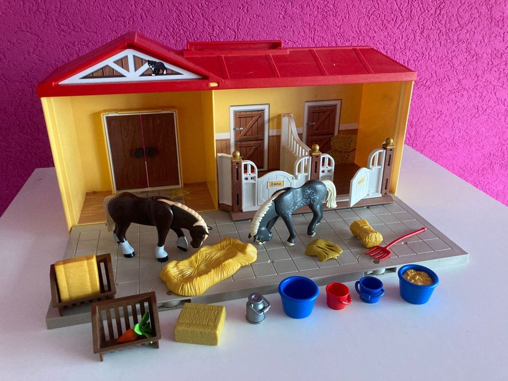 Pferdestall von Playmobil zum mitnehmen | Kaufen auf Ricardo
