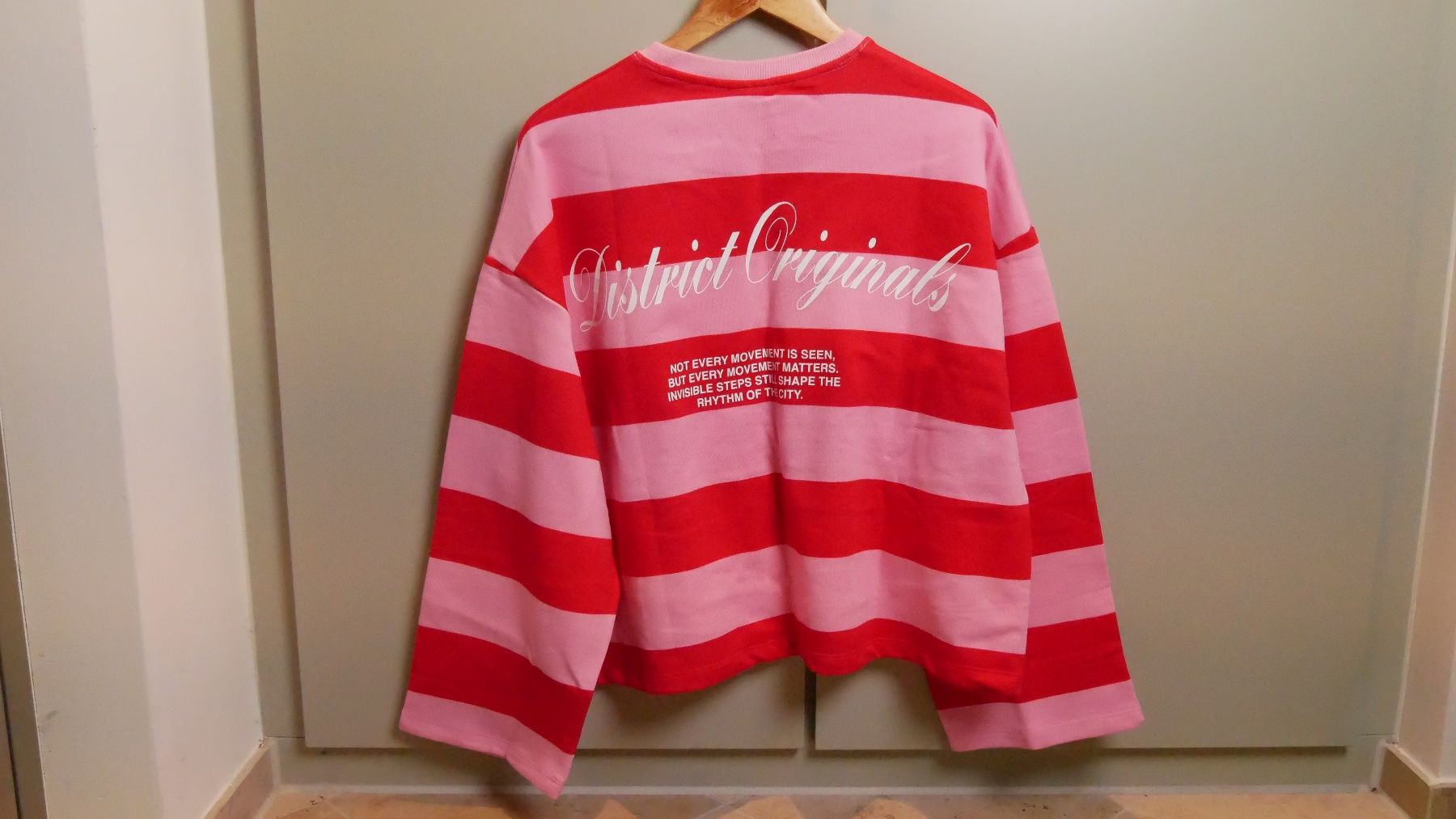 Pull&Bear Pullover & Sweatshirts: Pull & Bear Oversize Striped rot pink rosa Sweater Pullover – Neu und originalverpackt aus Zürich von julia_vina