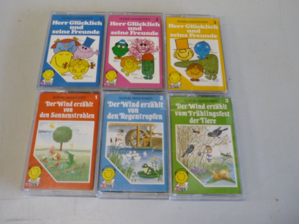 6x Kinder Kassetten Der Wind erzählt + Herr Glücklich Freund (Gebraucht ...