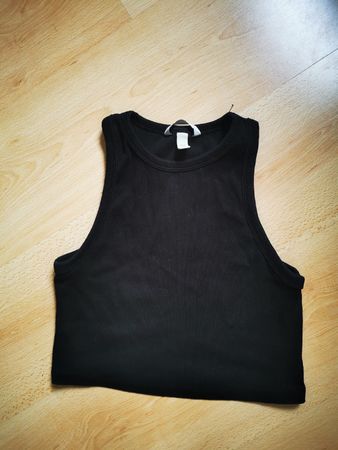Schwarzes Tank Top von H&M, Grösse M,