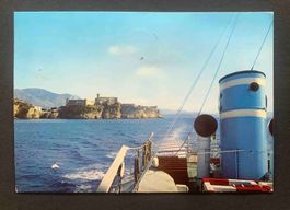AK Gaeta Castello Angionio Aragonese Schiff Italien