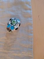 Frosch Keramik-Figur aus Mexiko bemalt Handwerk
