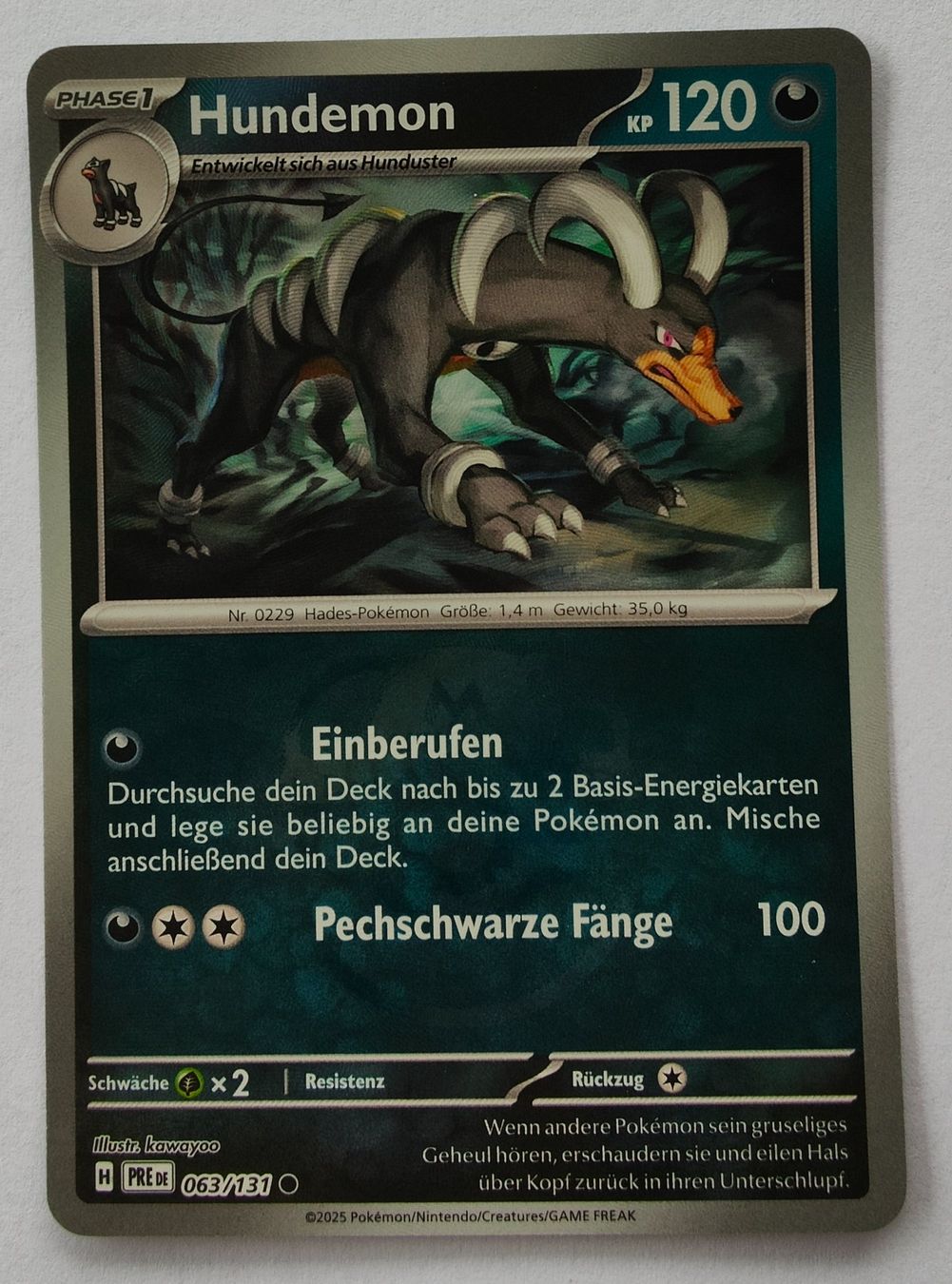 Pokémon Carte collezionabili: Hundemon - PRE 063/131 - Masterball – Usato da Suhr venduto da kingj01