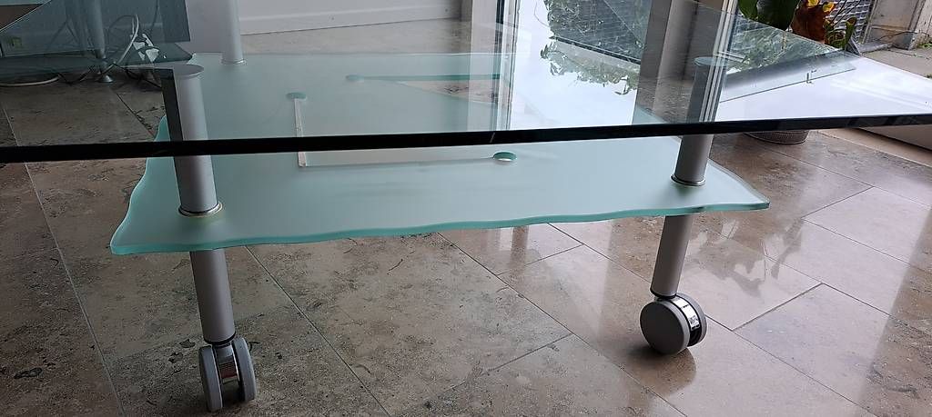 Tische: Couchtisch Glas – Gebraucht aus Giffers von Flowerpower72 1