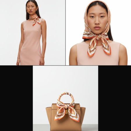 Céline Paris Monogram Vintage Tuch mit Kettenmotiv