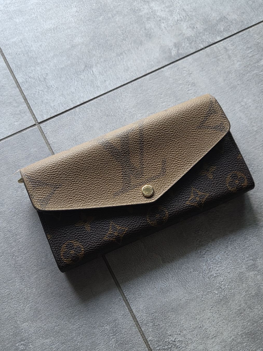 Louis Vuitton Portamonete: 100% Louis Vuitton sarah monogram Reverse Giant + quittung – Usato da bellinzona venduto da zeus6535