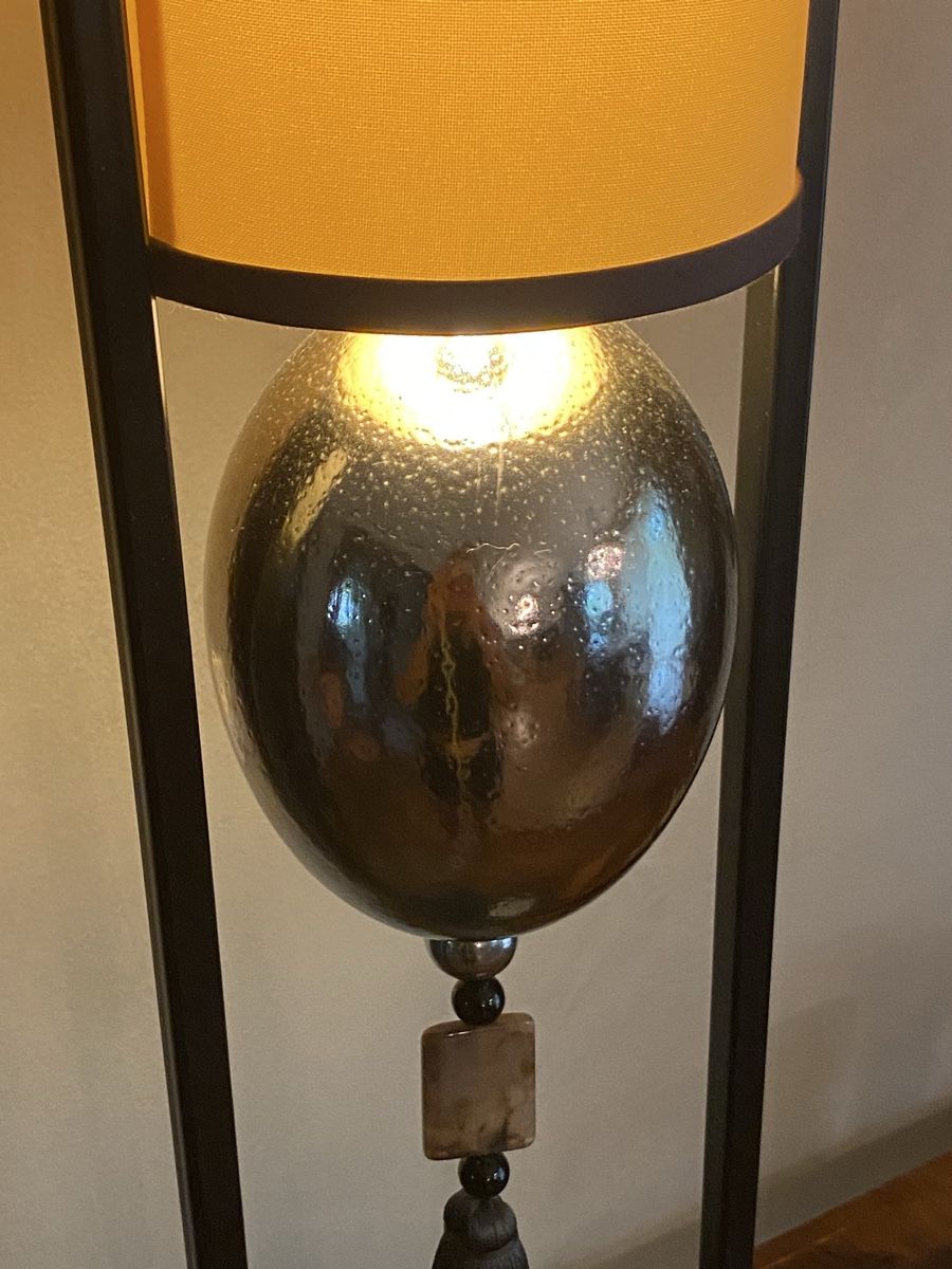 Lampen: lampada con sfera metallizzata e nappa – Gebraucht aus Ascona von her_7yh6 3