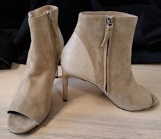 Hugo Boss Broadway Booties Gr.39 Beige/Gold - Neu