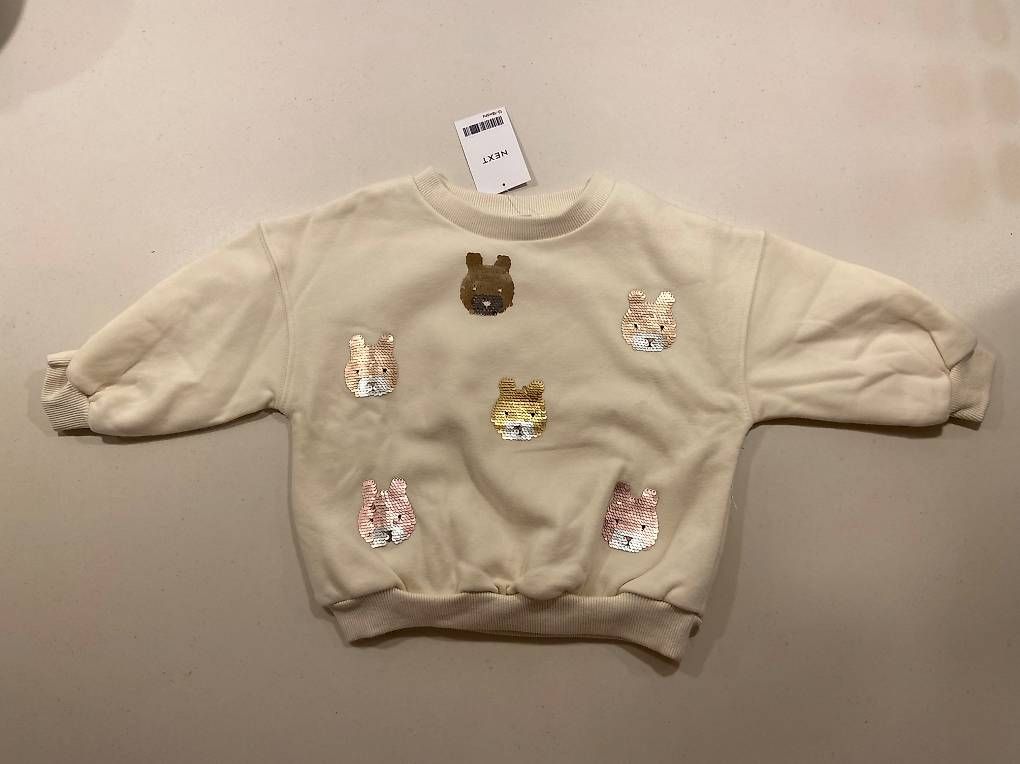 Maglioni & Felpe: Süsser Mädchenpullover mit Glitzerhasen 12-18 Monate NEU – Usato da Felsberg venduto da Riggel