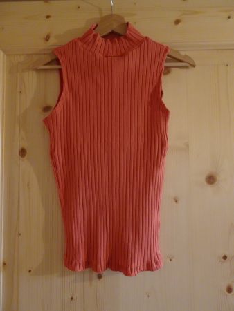 Neuwertiges oranges Stretch Top von Page Gr. XS/S - 240508