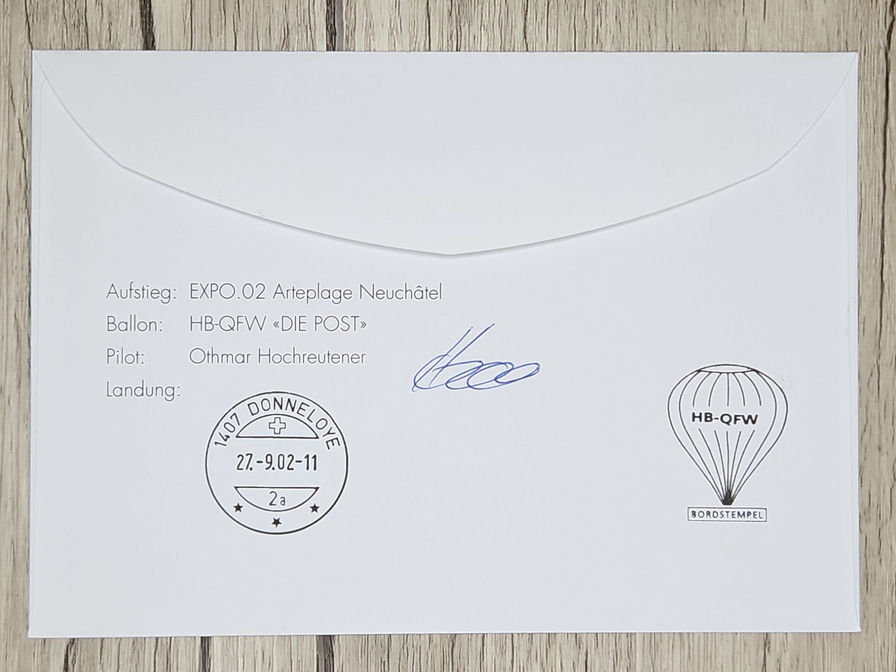 Tutti i francobolli: CL12 Enveloppe + Timbre Suisse 2002 Thème Aviation – Usato da Cousset venduto da Patrick_Collections 1