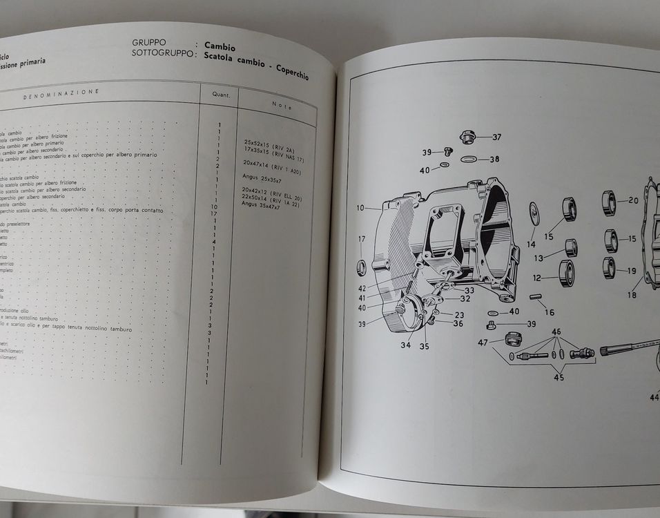 Ersatzteilkatalog Motorrad Moto Guzzi 700cc April 1967 | Kaufen Auf Ricardo