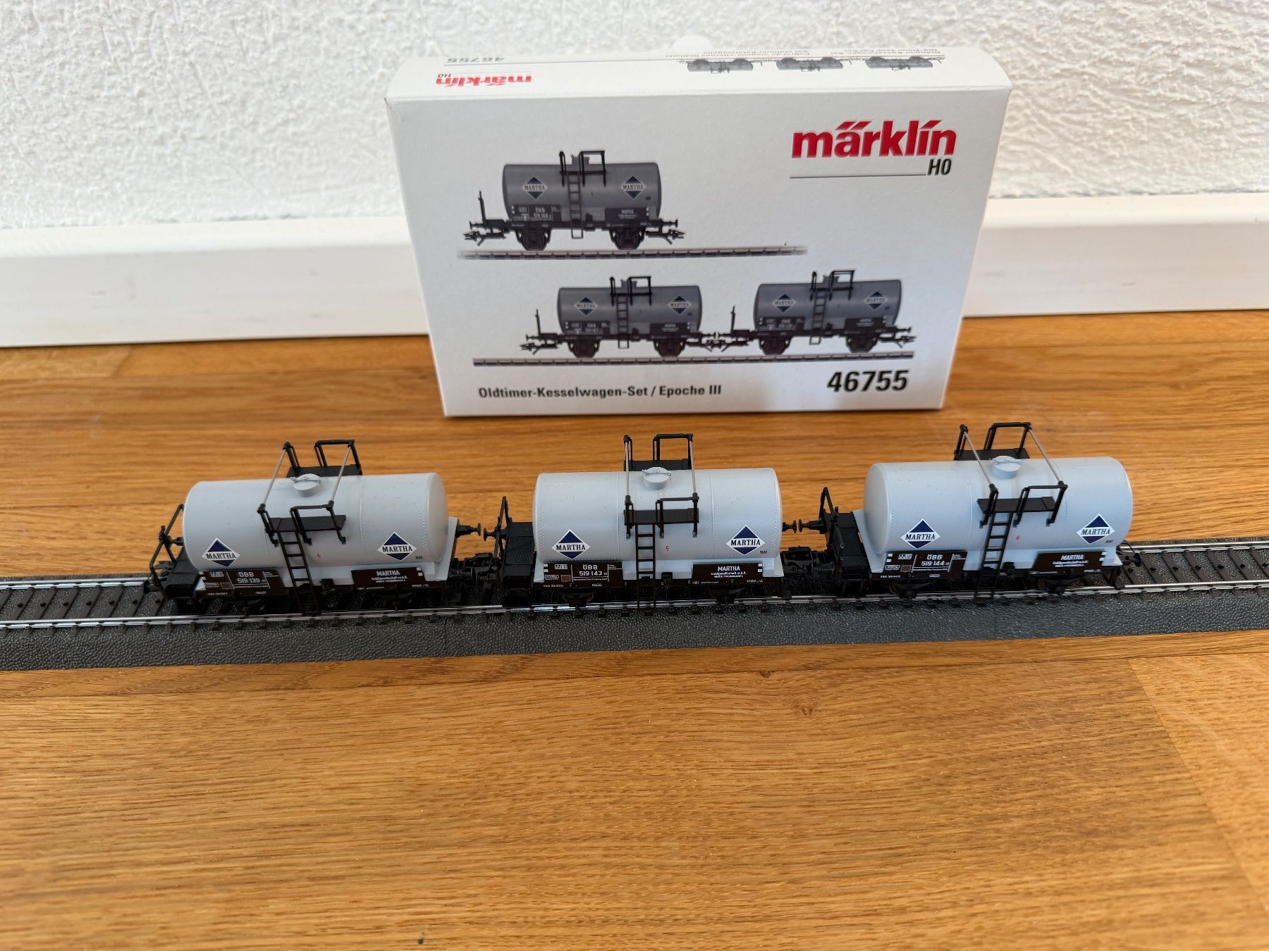 Märklin Modellini di ferrovie: Märklin 46755 Oldtimer-Kesselwagen-Set – Usato da hünenberg See venduto da Dpch