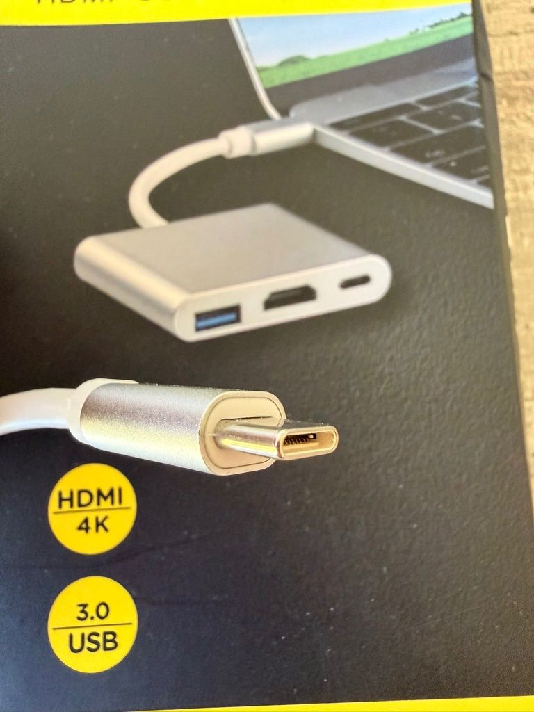 Adattatori: USB-C Adapter HDMI + USB 3.0 + Type-C (PC) – Nuovo (secondo la descrizione) da Schaffhausen venduto da mka999