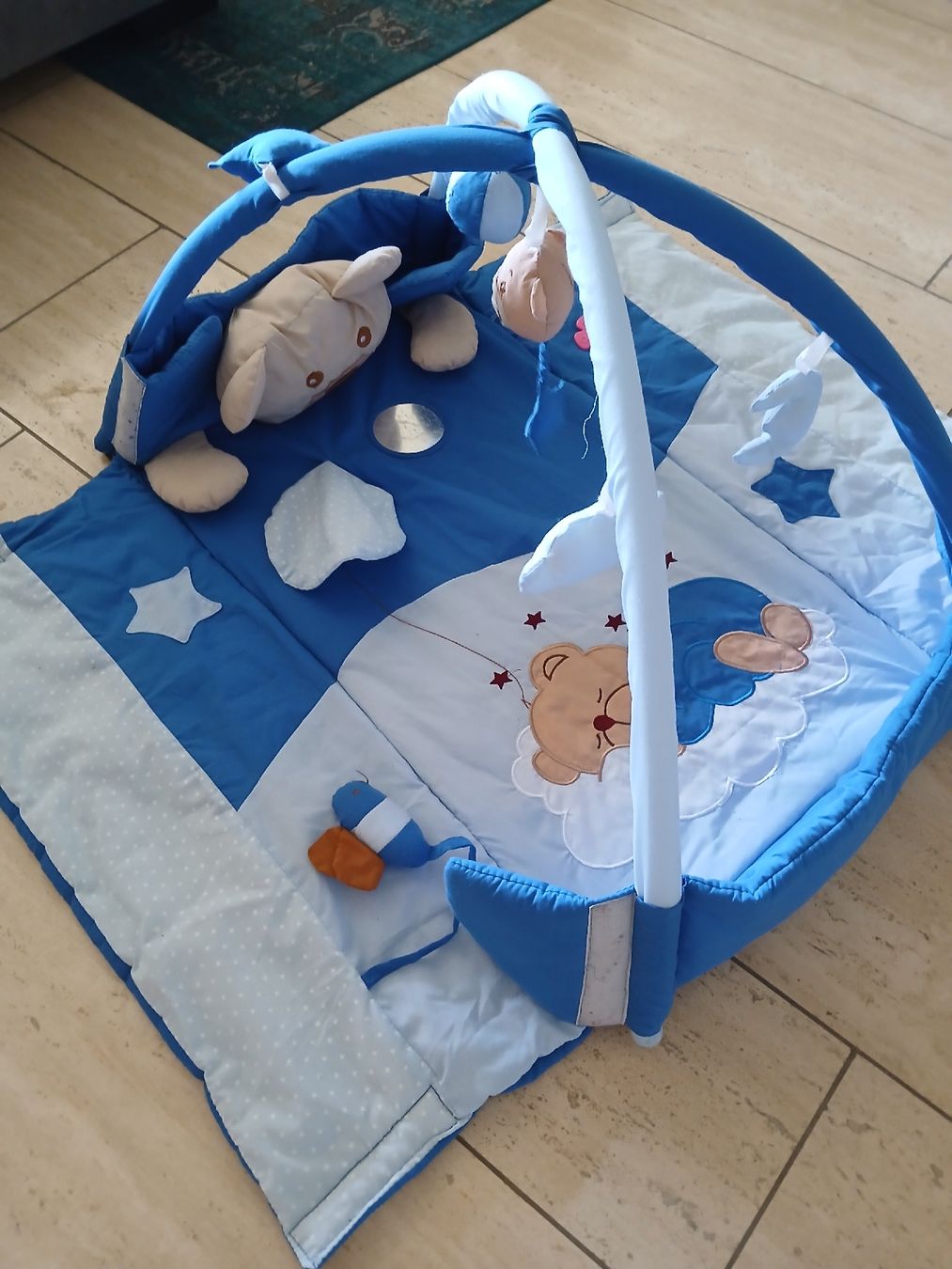 Tappeto da gioco: Spieldecke Baby Bär blau mit Spielbogen – Usato da Berikon venduto da pil_thm8 1