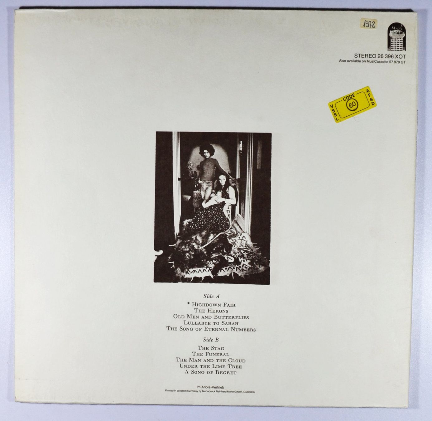 Dischi in vinile: LP: ANGELO BRANDUARDI - Highdown Fair – Usato da Frenkendorf venduto da Yard-Sale-2000 3