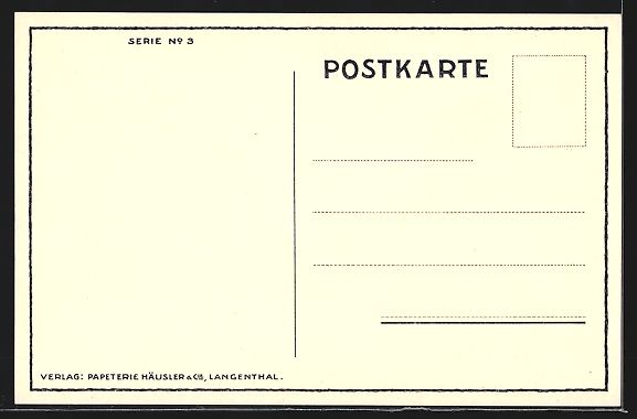 Ansichtskarten: Langenthal-Schoren, Ortspartie – Gebraucht aus Berlin von bartko-reher 1