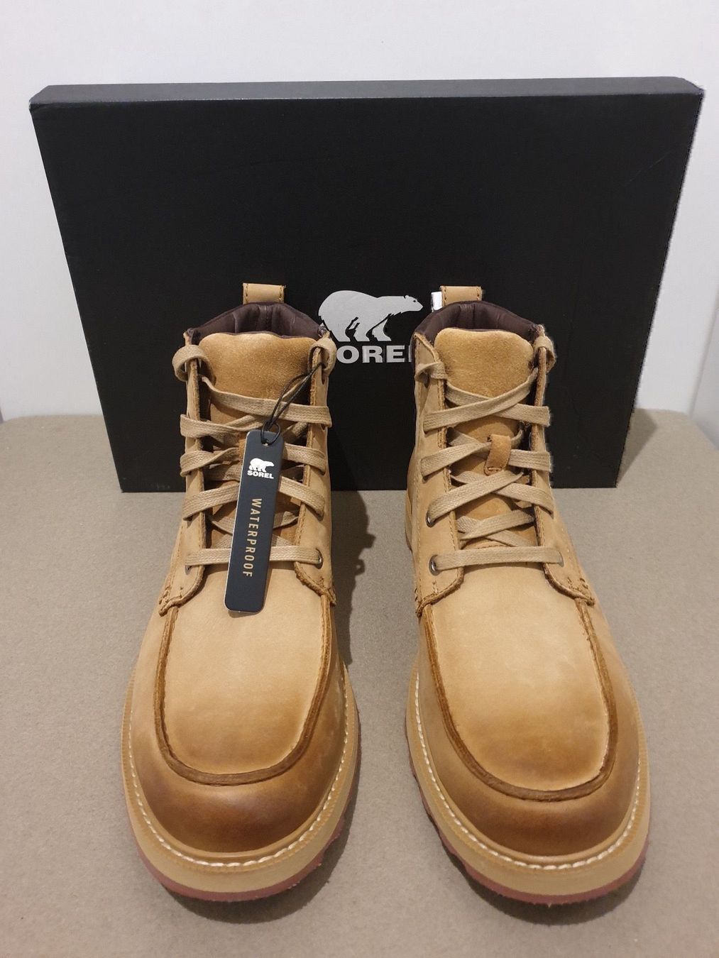 Sorel Scarpe da uomo: SOREL MADSON MOC TOE WATERPROOF     Gr. 41 / 26 CM – Nuovo e nell'imballaggio originale da Zürich venduto da LIQUIDATOR.CP 1