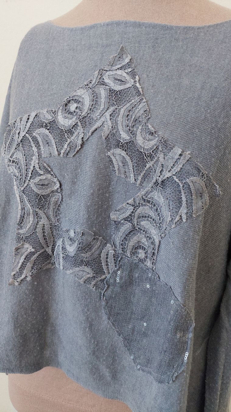 Maglioni & Felpe: Leichter Sommer Pullover mit Stern Applikation, Grösse M – Usato da Gwatt (Thun) venduto da Letzte-Chance 1