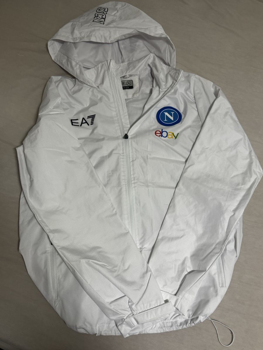 Giacche: EA7 Napoli Jacke weiss  – Nuovo (secondo la descrizione) da Altishofen venduto da N.97