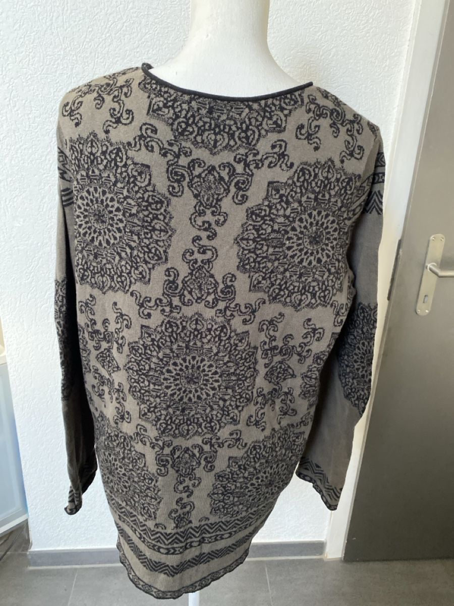 Monari Pulls & Sweat-shirts: Monari Pullover gemustert braun schwarz Grösse 42 – D'occasion à Homberg b. Thun par Homata 2