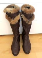 Italienische Lederstiefel braun 39-ev. 39,5