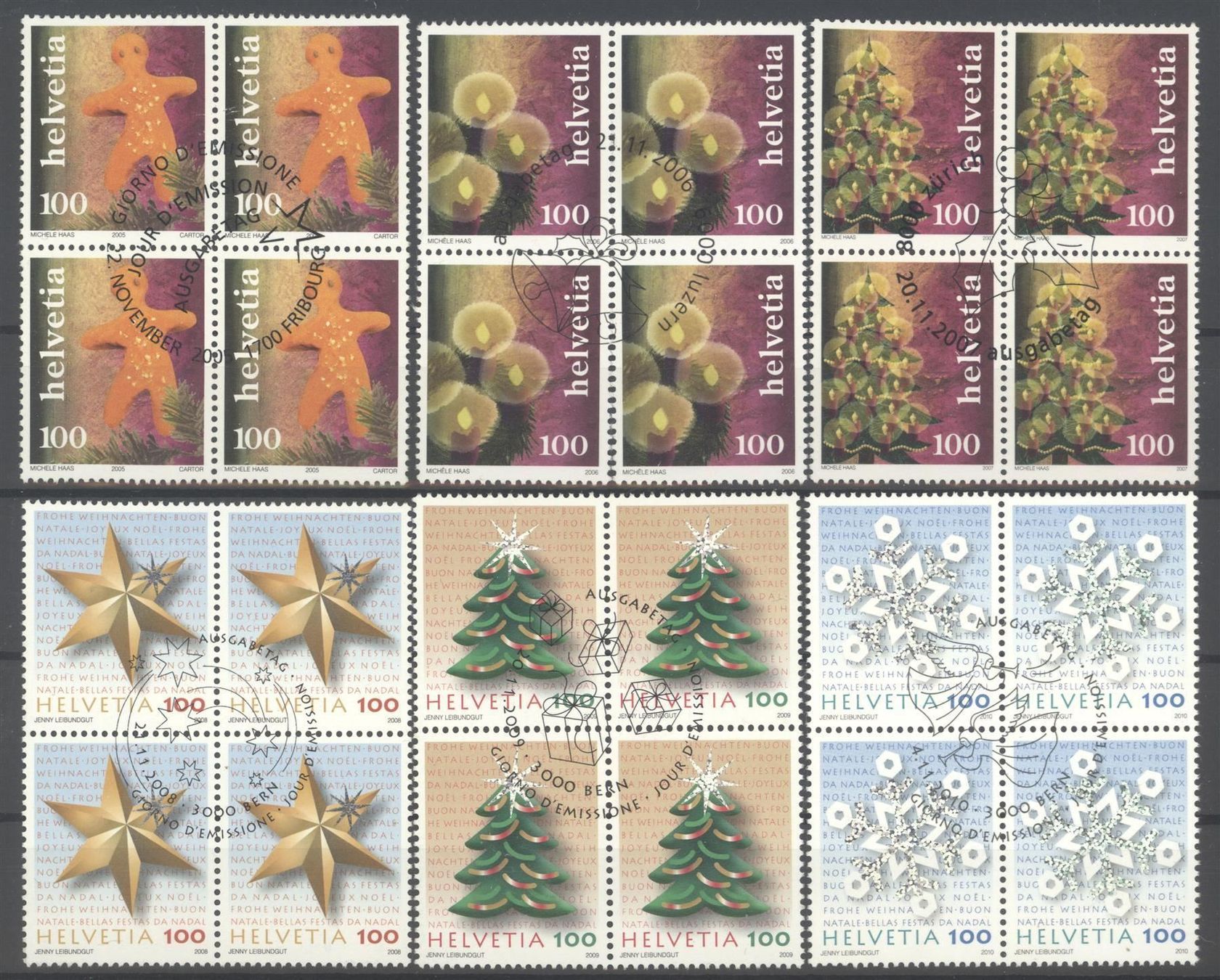 Tutti i francobolli: Sondermarken Weihnacht, Schmuck, ET – Usato da Willisau venduto da Vollstempel