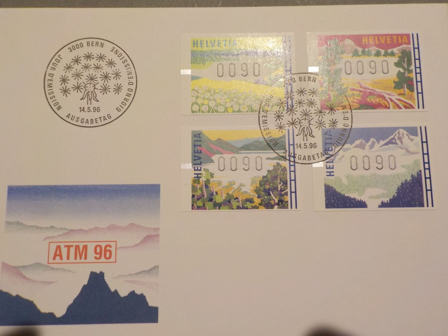 Tutti i francobolli: 1996, FDC, Automatenmarken – Nuovo (secondo la descrizione) da Muri b. Bern venduto da Ricardoverkauf