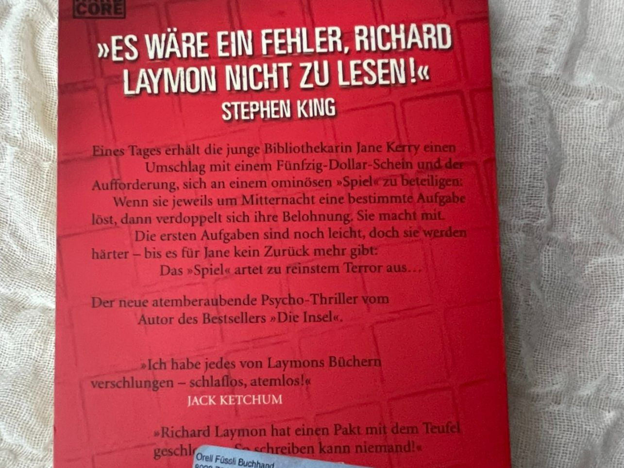Libri: Richard Laymon / Das Spiel – Usato da Reinach AG venduto da Nahe 1