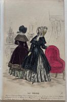 Antike Lithographie, Mode, Paris, um 1840