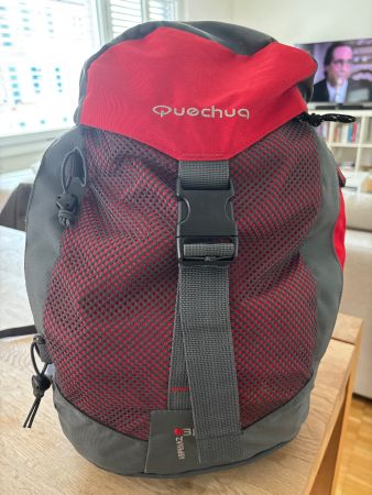 Quechua Red Hiking Backpack 30L