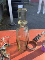 Vintage Flakon, Glasflasche mit Stöpsel, Top!