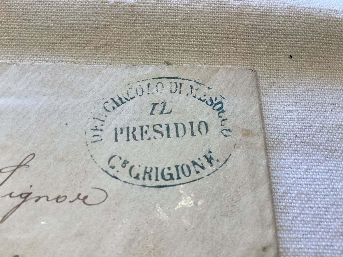 Ansichtskarten: Mesocco recommandé 1907 IL PRESIDIO DOCUMENT  INTÉRESSANT – Gebraucht aus Luc (Ayent) von Rebouille 1