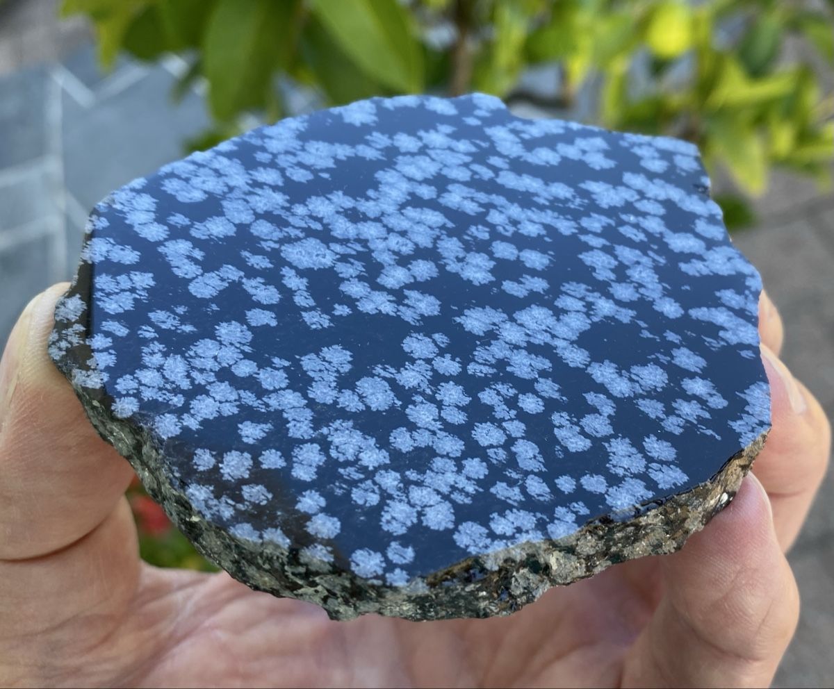 Minéraux & Lithothérapie: Schöne Schneeflockenobsidian Platte  – D'occasion à Selzach par 321compac 8