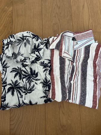 2 Herren Strandhemde Gr. M
