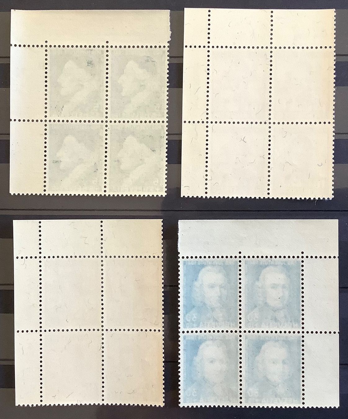Alle Briefmarken: 1941 Pro Juventute Viererblock Satz Postfrisch ** – Neu (gemäss Beschreibung) aus Liestal von Skunk02