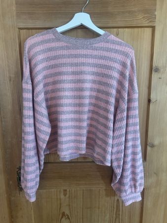 Esprit Damen Pullover gestreift rosa M