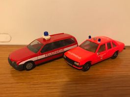 2x Herpa Opel Feuerwehr